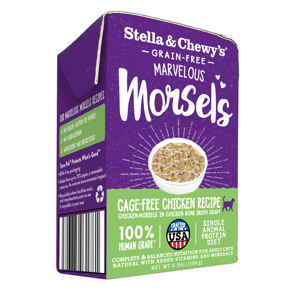 Stella  Chewy's Marvelous Morsels Cage Free Chicken Recipe Wet Cat Food - 5.5 oz Image