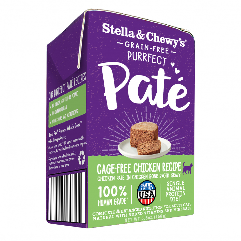 Stella  Chewy's Purrfect Pate Cage Free Chicken Recipe Wet Cat Food - 5.5 oz Image