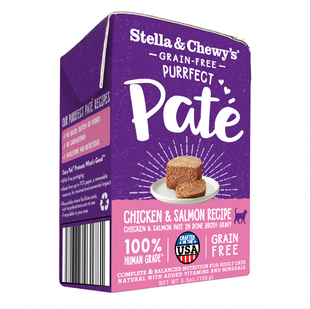 Stella  Chewy's Purrfect Pate Chicken  Salmon Medley Recipe Wet Cat Food - 5.5 oz Image
