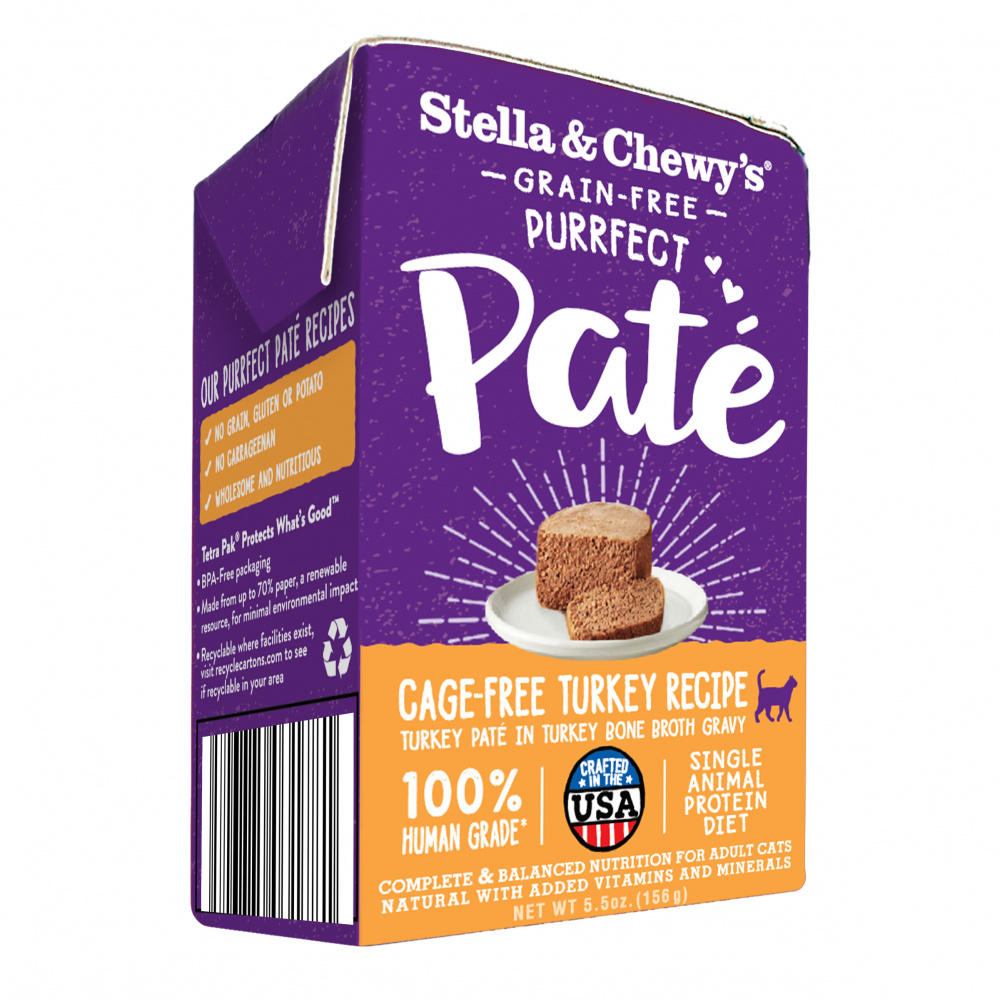 Stella  Chewy's Purrfect Pate Cage Free Turkey Recipe Wet Cat Food - 5.5 oz Image
