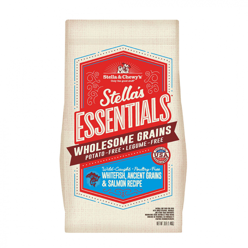 Stella  Chewy's Stella's Essentials Kibble Wild Caught Whitefish  Salmon Recipe Dry Dog Food - 25 lb Bag Image