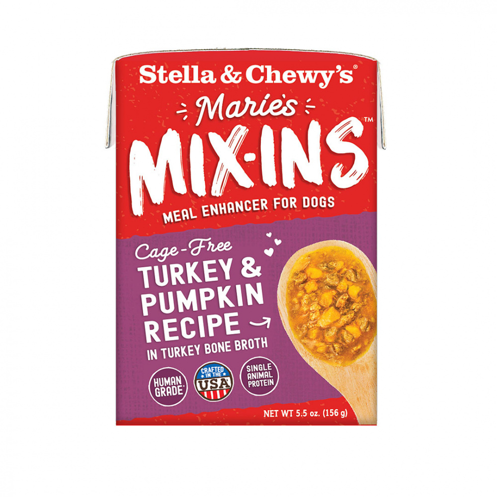 Stella  Chewy's Marie's Mix-Ins Cage Free Turkey  Pumpkin Recipe Dog Food Topper - 5.5 oz Image