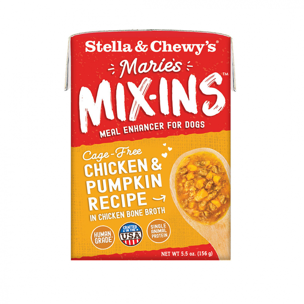Stella  Chewy's Marie's Mix-Ins Cage Free Chicken  Pumpkin Recipe Dog Food Topper - 5.5 oz Image
