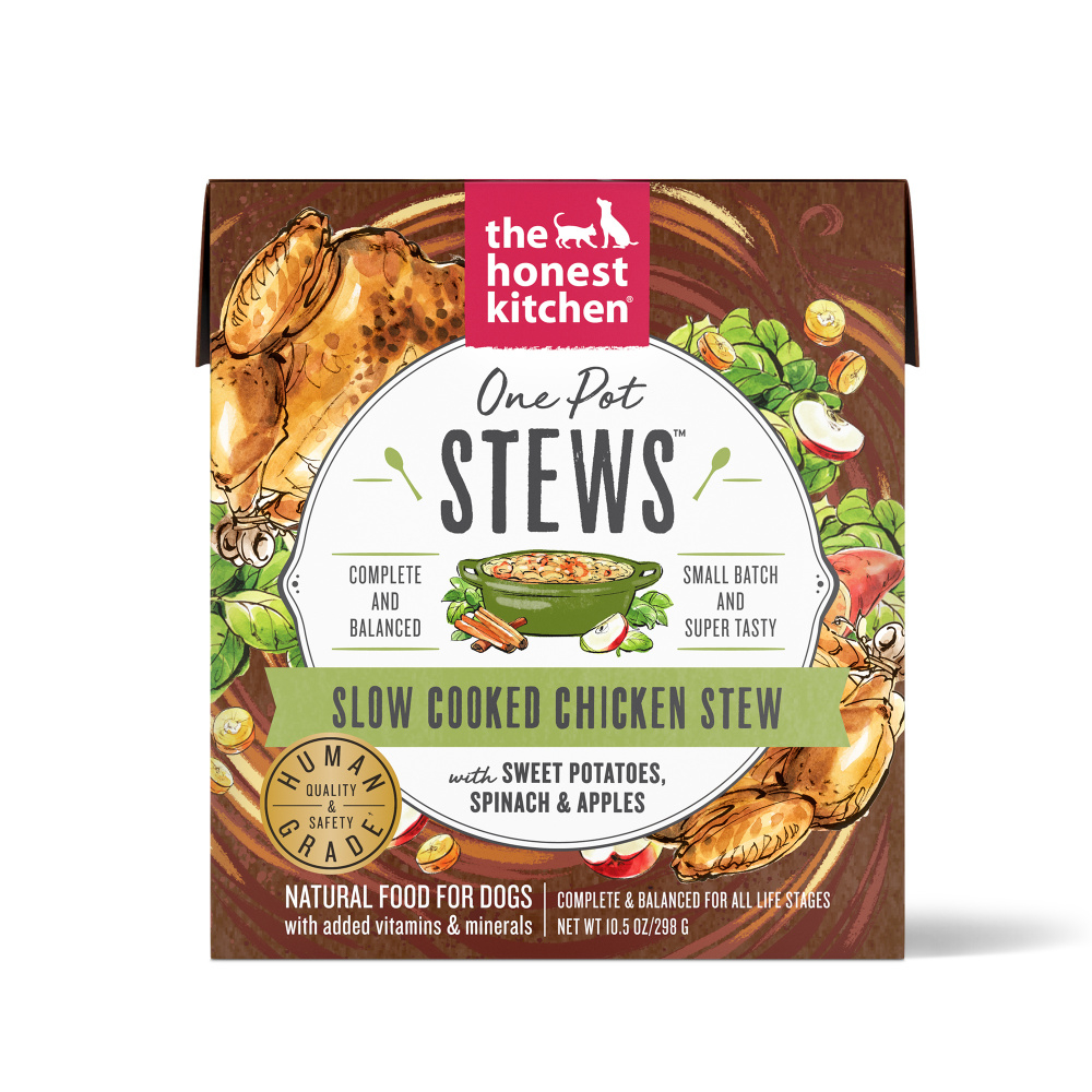 The Honest Kitchen One Pot Stew Slow Cooked Chicken Stew with Sweet Potato, Spinach  Apples Dog Food - 10.5 oz, case of 6 Image
