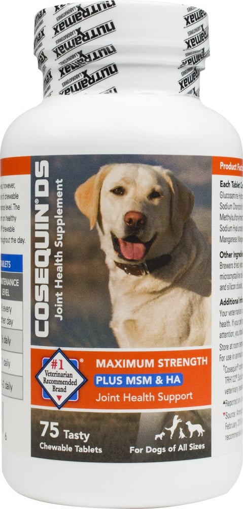 Nutramax Cosequin Plus MSM  HA Chewable Tablets Joint Health Dog Supplements - 75-ct Image