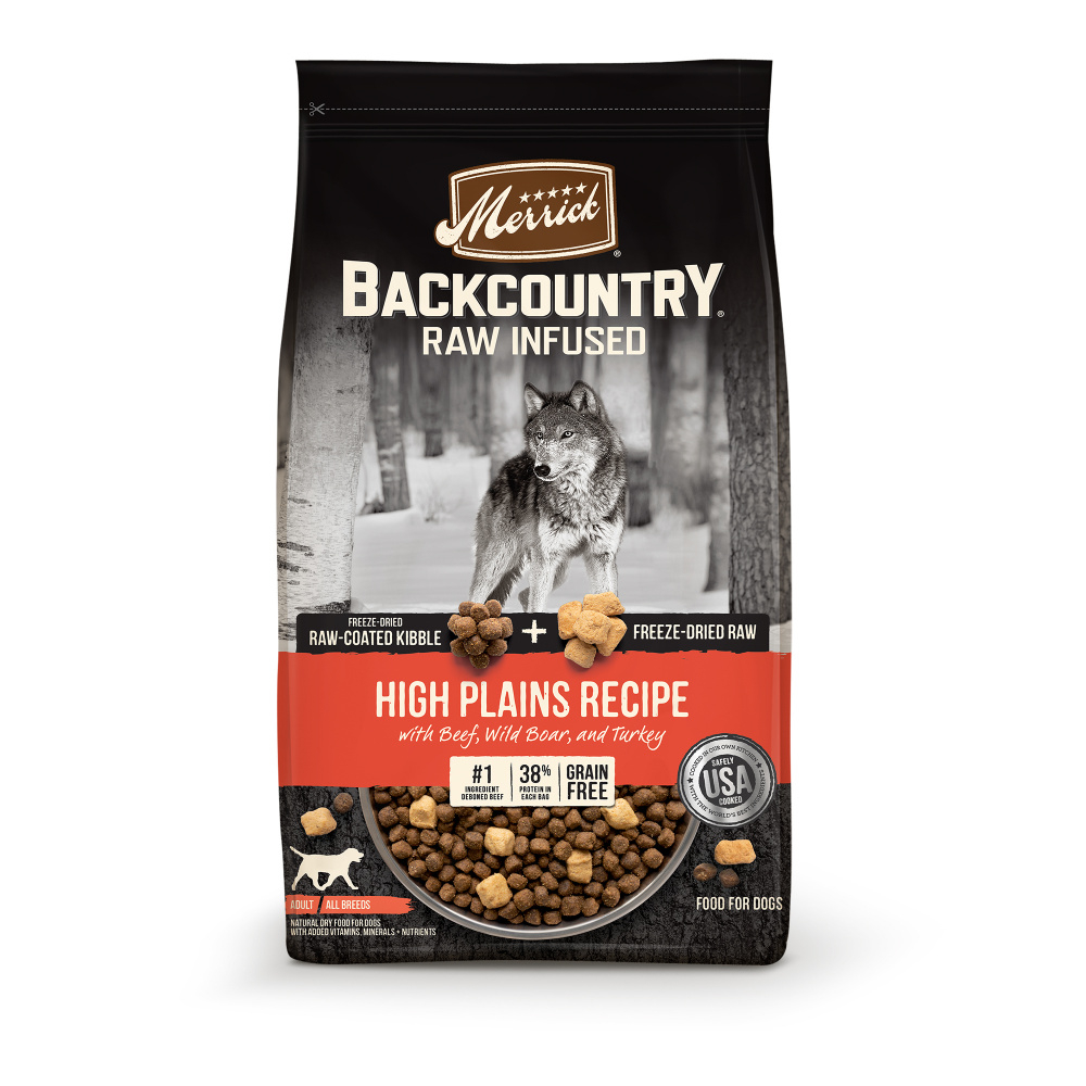 Merrick Backcountry Raw Infused Grain Free High Plains Recipe Dry Dog Food - 10 lb Bag Image