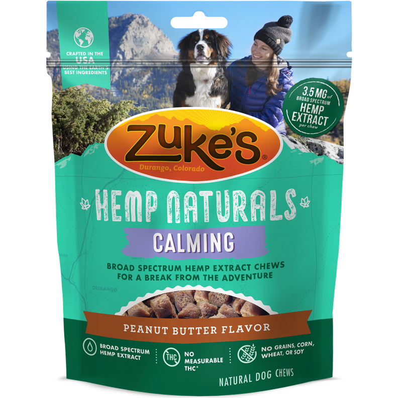 Zuke's Hemp Naturals Calming Peanut Butter Recipe Dog Treats - 5 oz Image