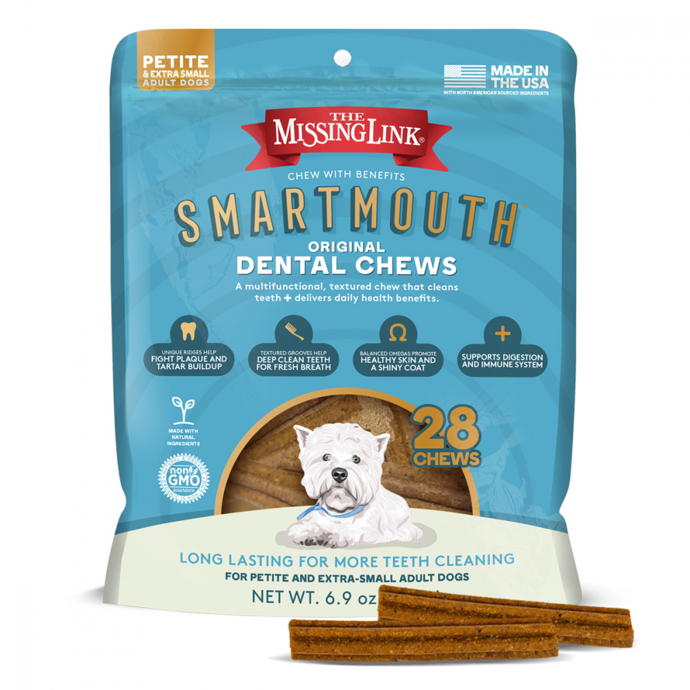 The Missing Link Smartmouth Dental Chews for Small Breed Dogs - 28-ct Image