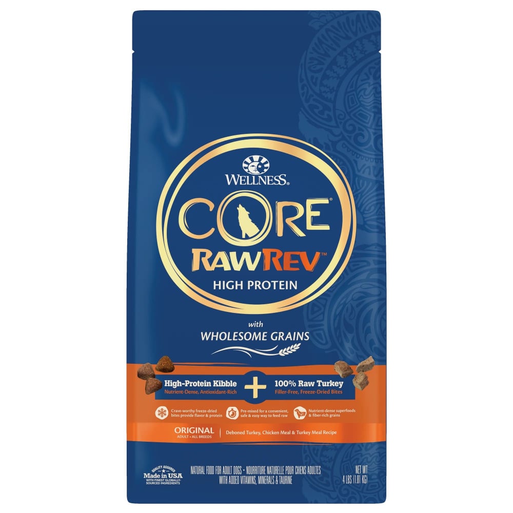 Wellness CORE RawRev Wholesome Grains Original Recipe Dry Dog Food - 20 lb Bag Image