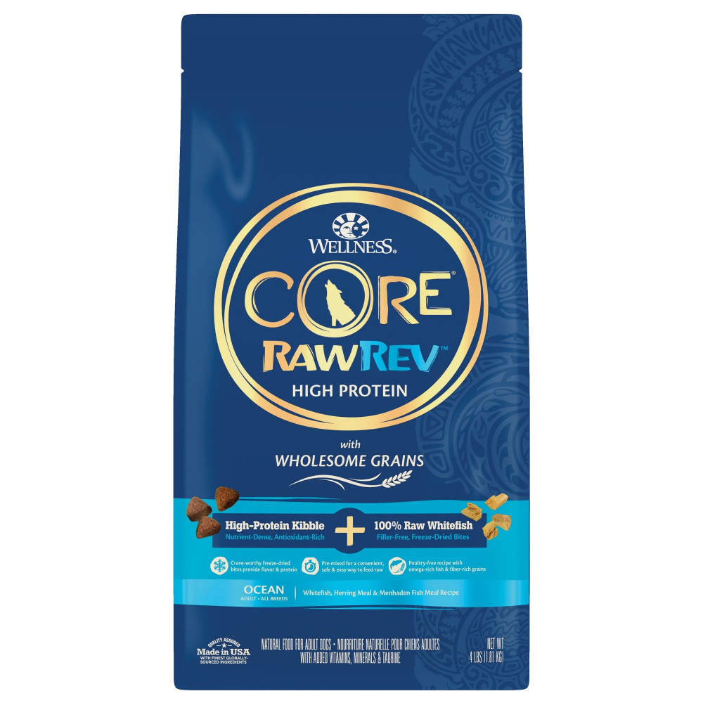 Wellness CORE RawRev Wholesome Grains Ocean Recipe Dry Dog Food - 18 lb Bag Image