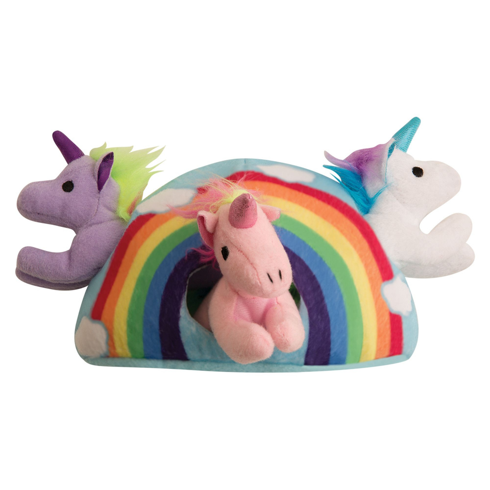 Snugaro oz Hide  Seek Rainbow Plush Dog toy - Plush Dog toy Image
