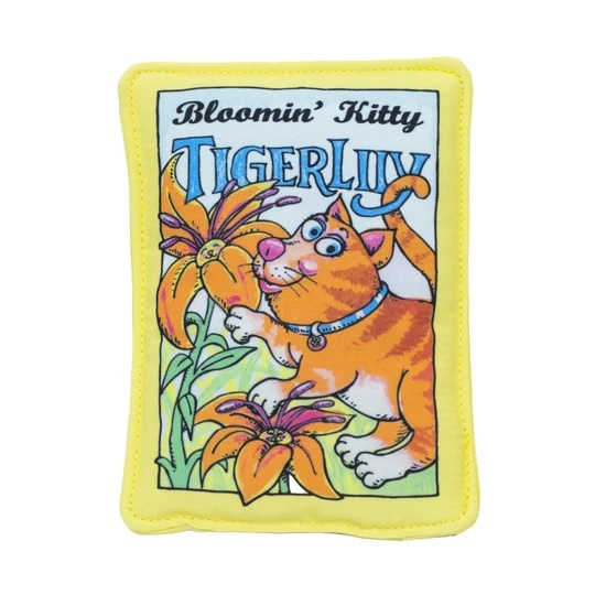 Fuzzu Bloomin Kitty Tiger Lily Seed Packet Cat toy - Cat toy Image