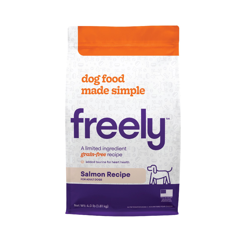 Freely Limited Ingredient Diet Natural Grain Free Salmon Kibble Adult Dry Dog Food - 4 lb Bag Image