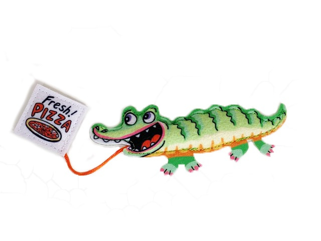 Fuzzu Fast Food Gator & Pizza Cat toy - Cat toy Image