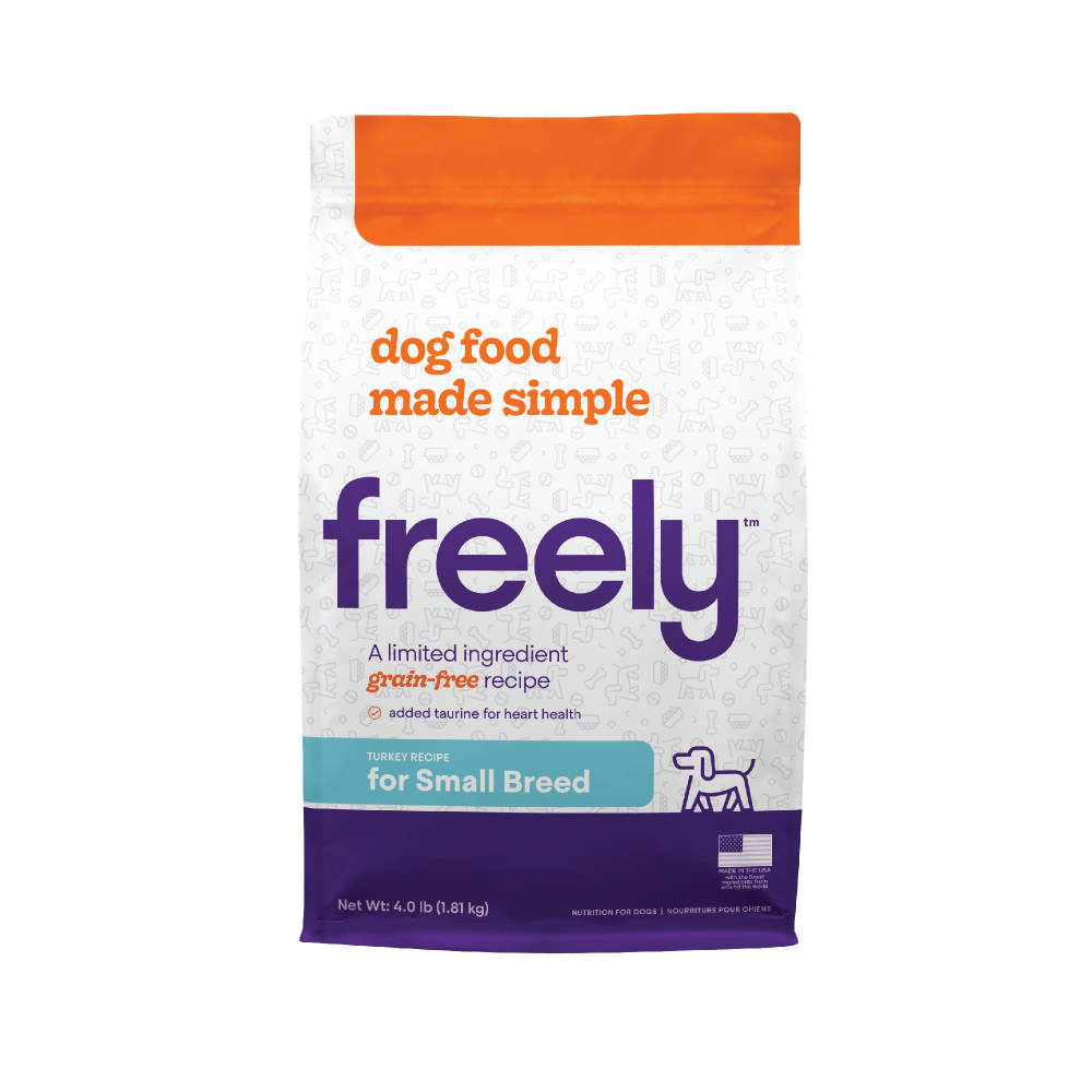 Freely Limited Ingredient Diet Natural Grain Free Turkey Kibble Small Breed Dry Dog Food - 4 lb Bag Image