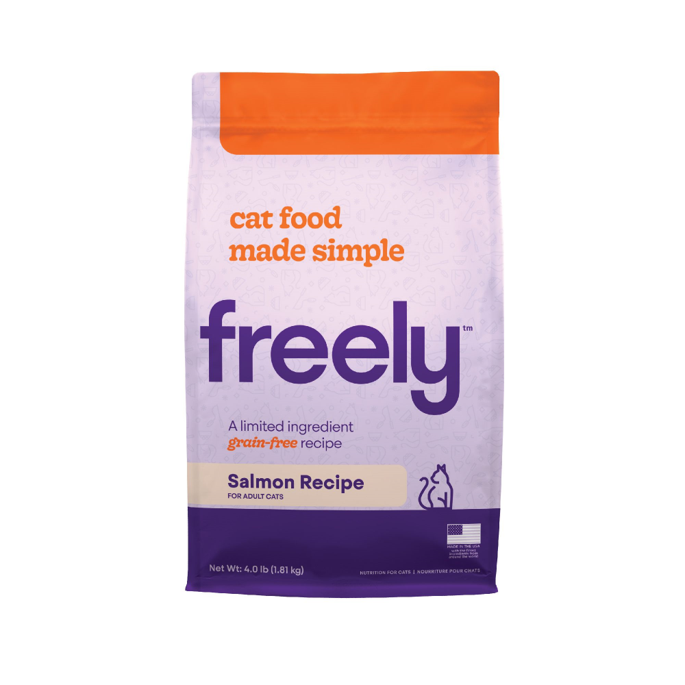 Freely Limited Ingredient Diet Natural Grain Free Salmon Kibble Dry Cat Food - 4 lb Bag Image
