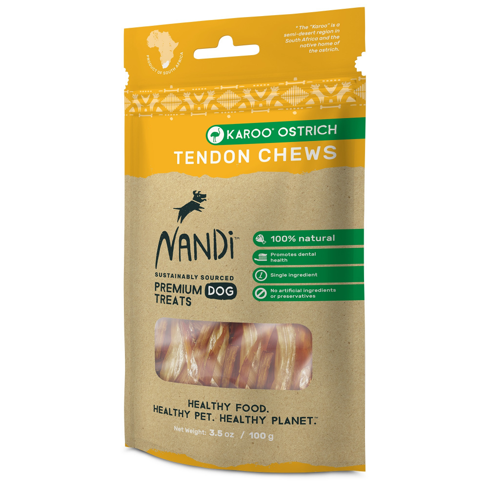 Nandi Karoo Ostrich Tendon Chews - One Size Image