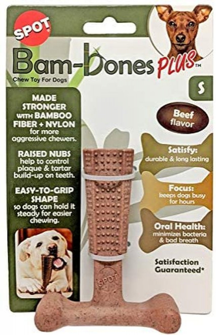 Ethical Pet Bambone Plus Dog toy, Beef Flavor - 4