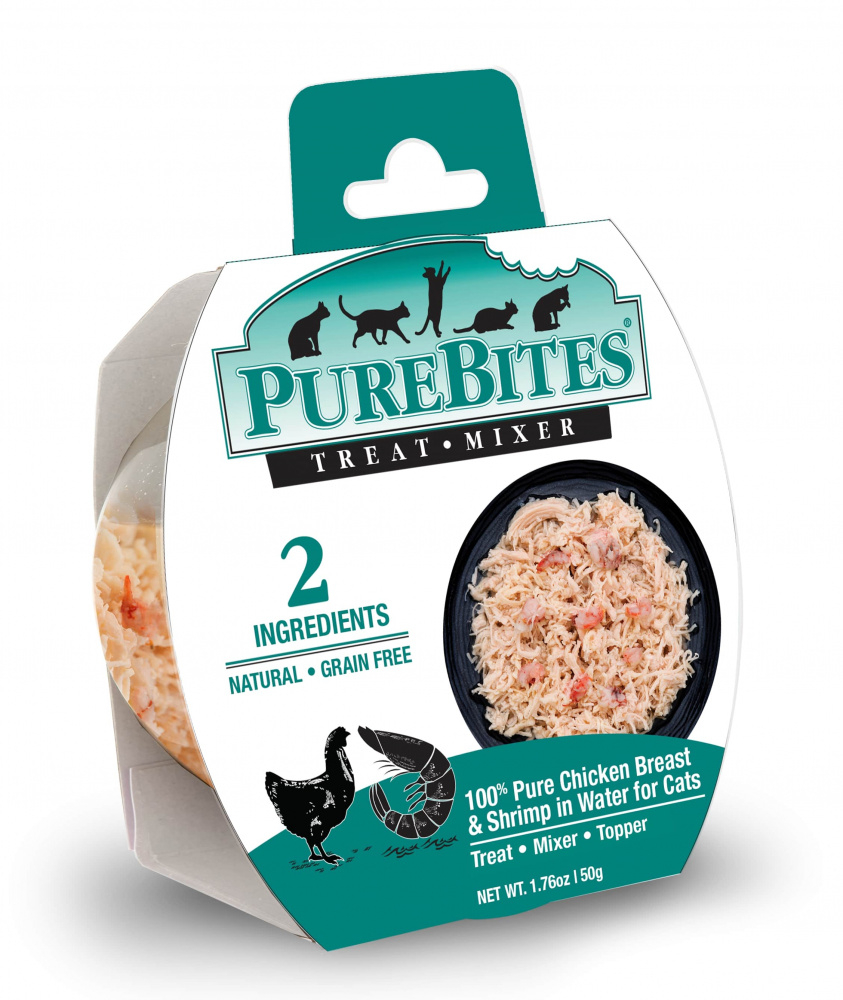 PureBites Mixers Chicken Breast Wild Ocean Shrimp in Water Cat