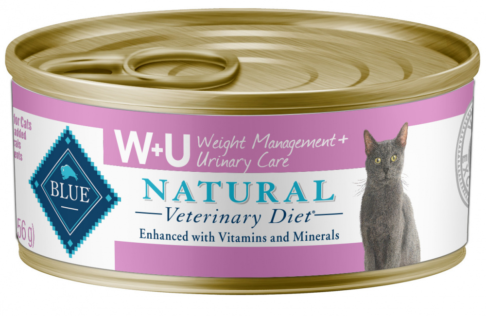 BLUE Natural Veterinary Diet W U Weight Management Urinary Care Canned Cat Food PetFlow