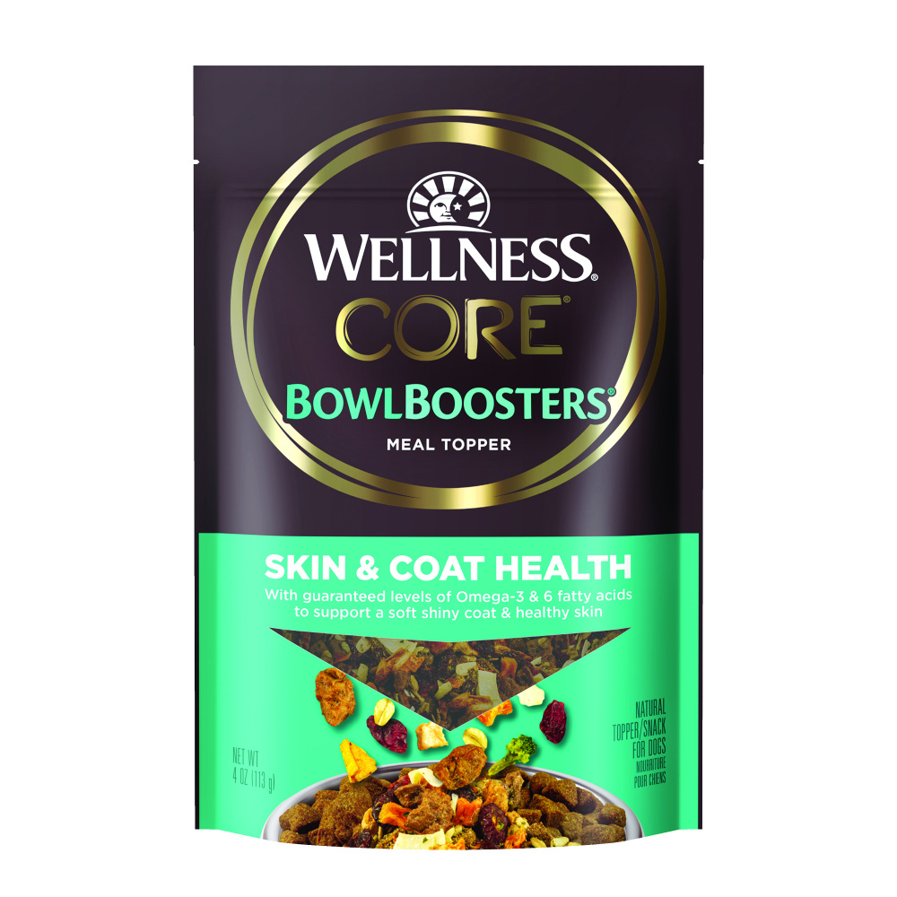 Wellness CORE Bowl Boosters Skin Coat Dry Dog Food Topper PetFlow