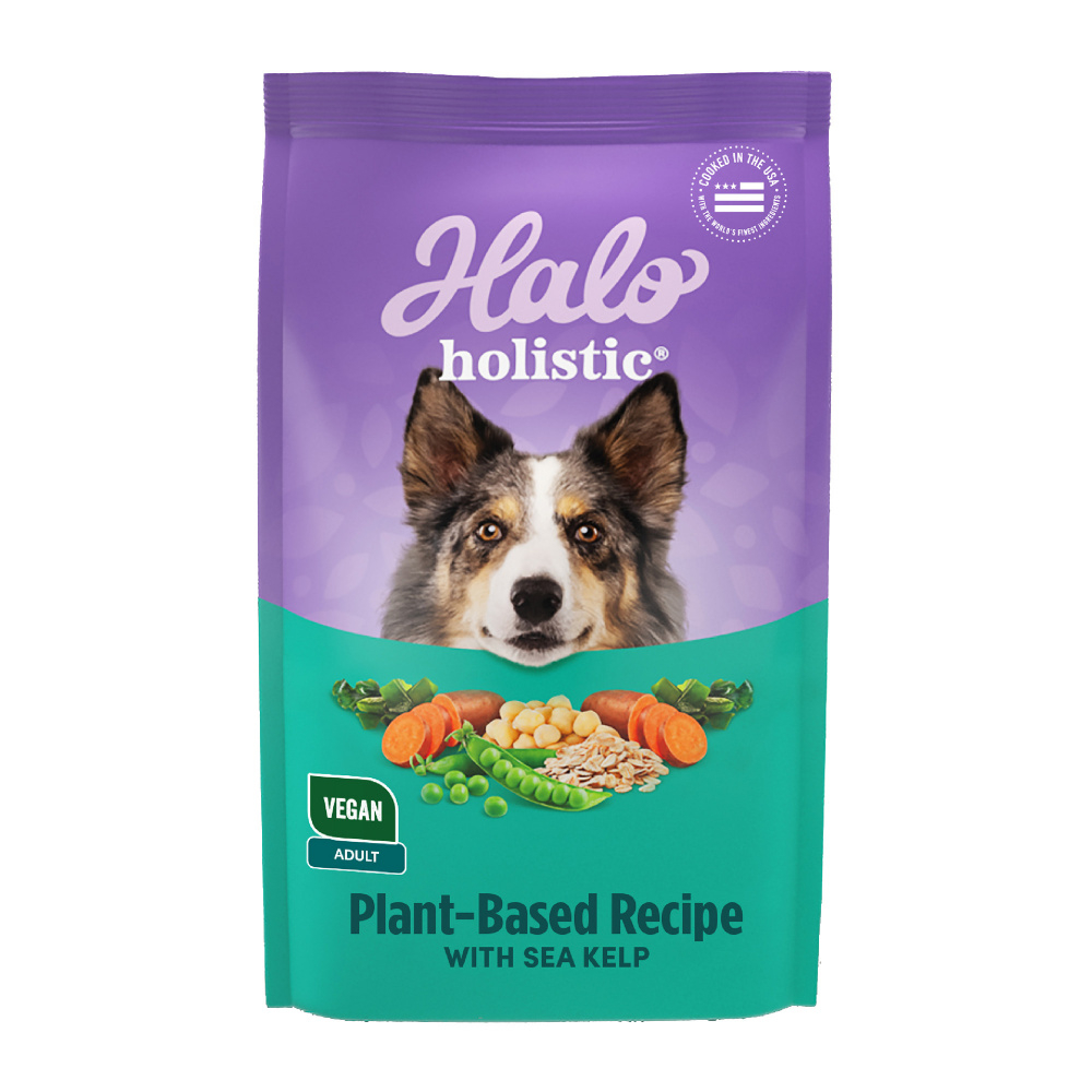 Halo Holistic Vegan Dog Food Complete Digestive Health Plant Based