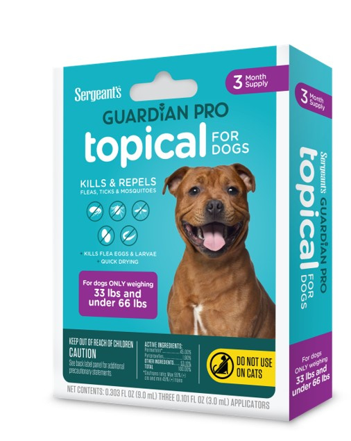 Sergeant s Guardian PRO Flea Tick Topical for Dogs 3 Count