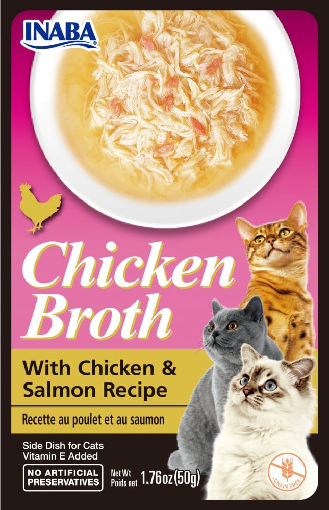 Chicken broth in top cat food