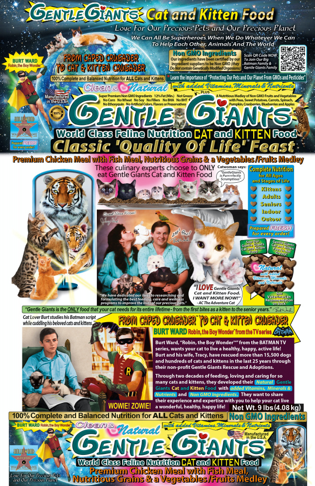 Gentle Giants Natural Non GMO Chicken Fish Cat Kitten Food