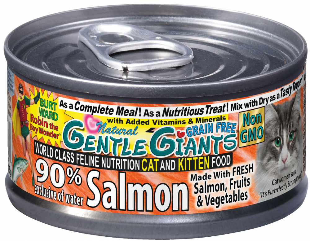 Gentle Giants Natural Non GMO Salmon Cat Kitten Can Food PetFlow