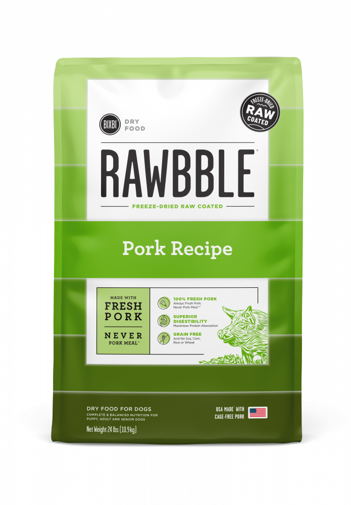 BIXBI Rawbble Kibble Grain Free Pork PetFlow