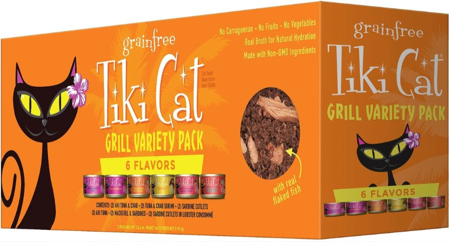 Tiki Cat Grill Variety Pack Canned Wet Cat Food PetFlow