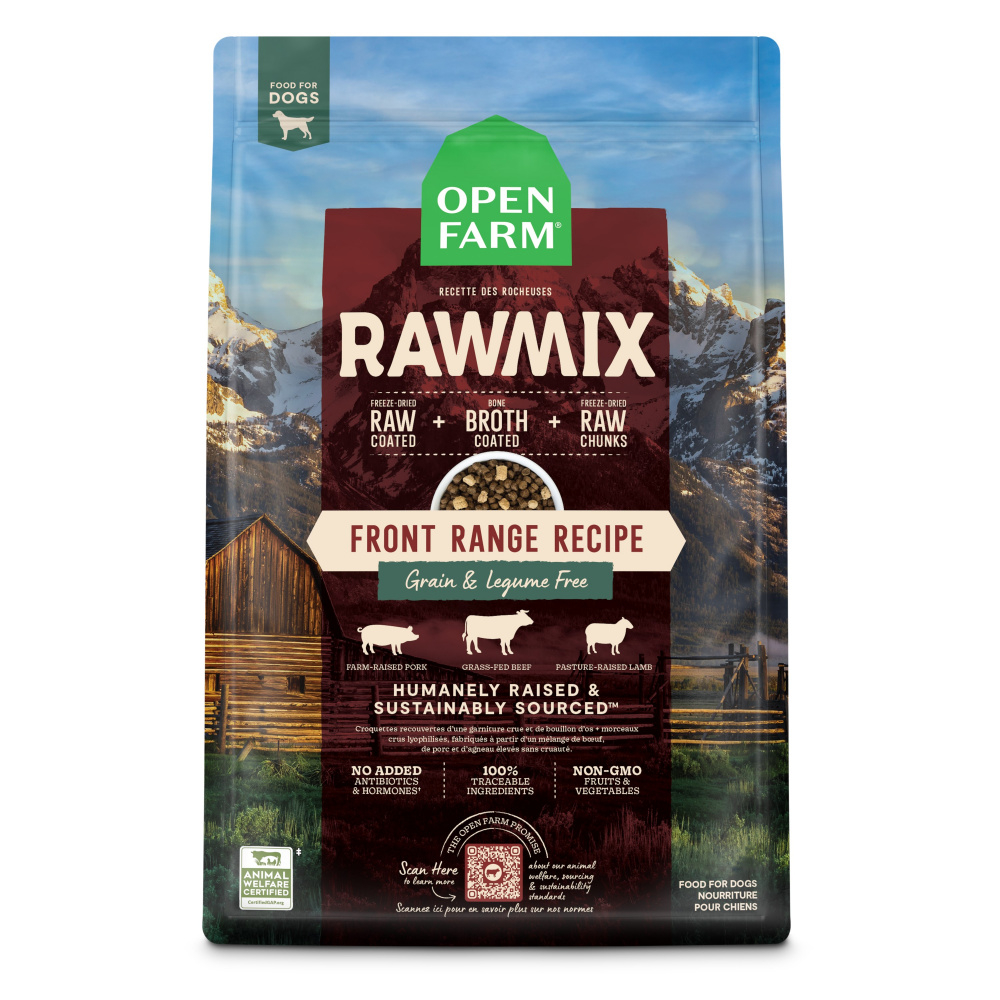 Open Farm RawMix Front Range Recipe Grain Legume Free Dry Dog Food