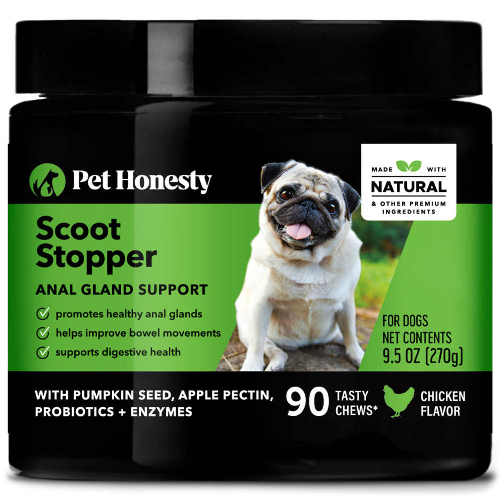 Pet Honesty Dog Scoot Stopper Anal Gland Support Soft Chews