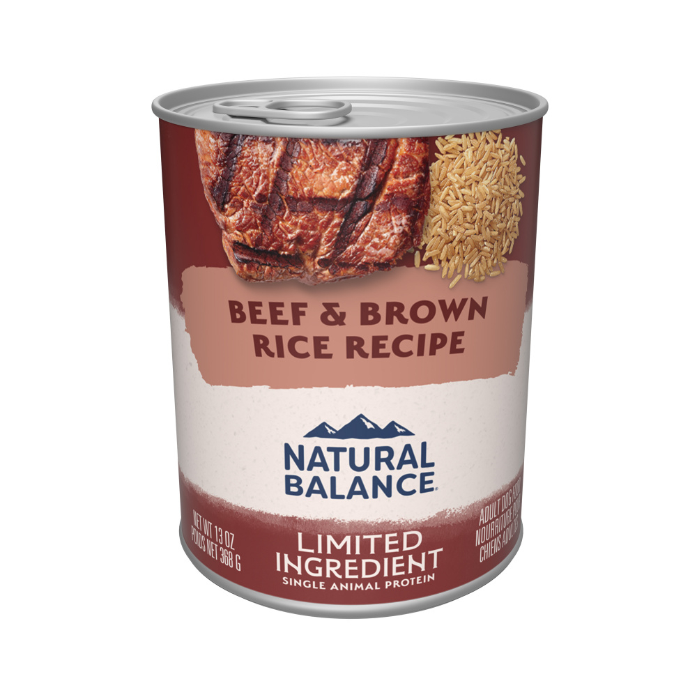 Natural Balance Limited Ingredient Beef Brown Rice Recipe Wet