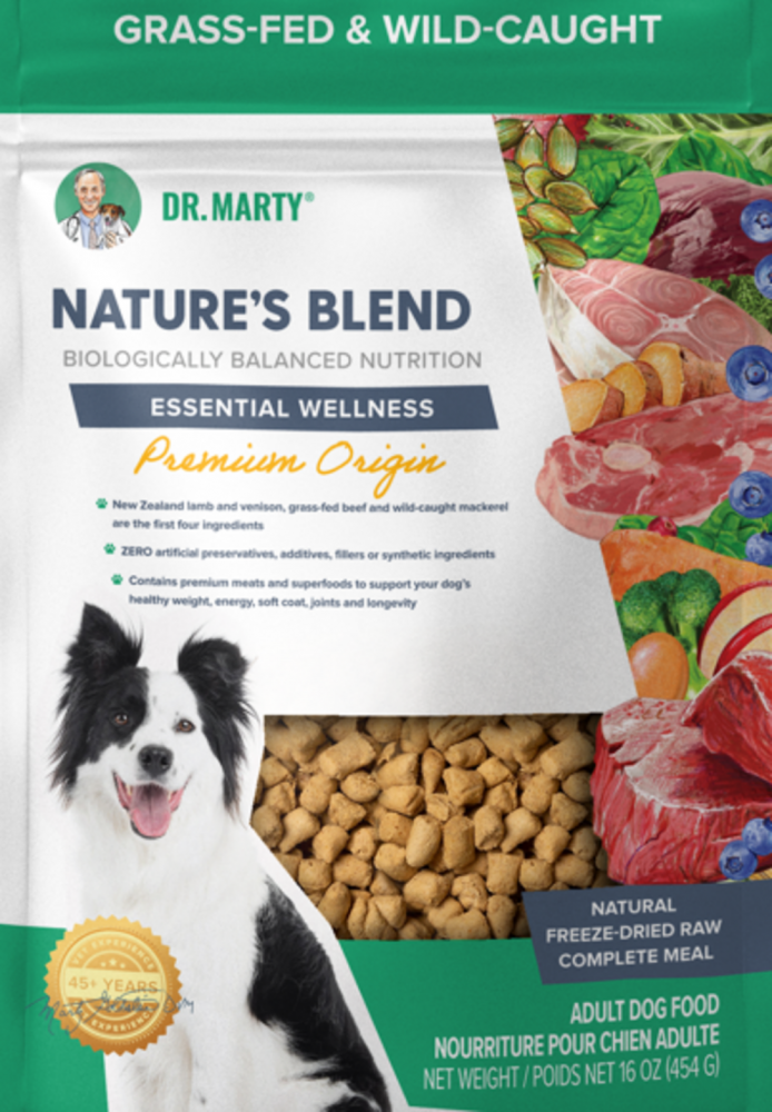 Dr Marty Natures Blend Essential Wellness Premium Origin Freeze Dried Raw Dog Food PetFlow