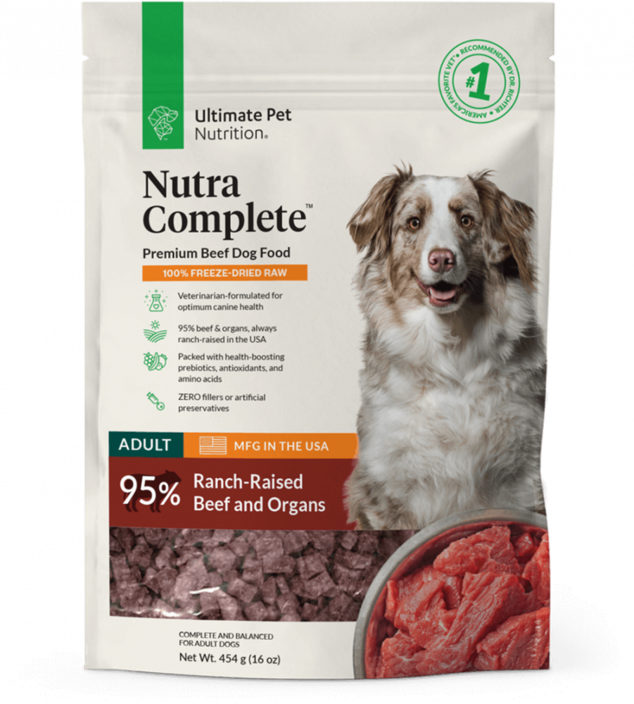 Ultimate Pet Nutrition Freeze Dried Nutra Complete Raw Beef Dog