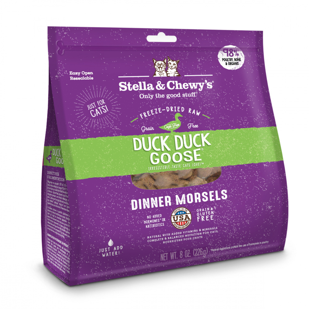 Stella Chewy s Duck Duck Goose Grain Free Dinner Morsels Freeze