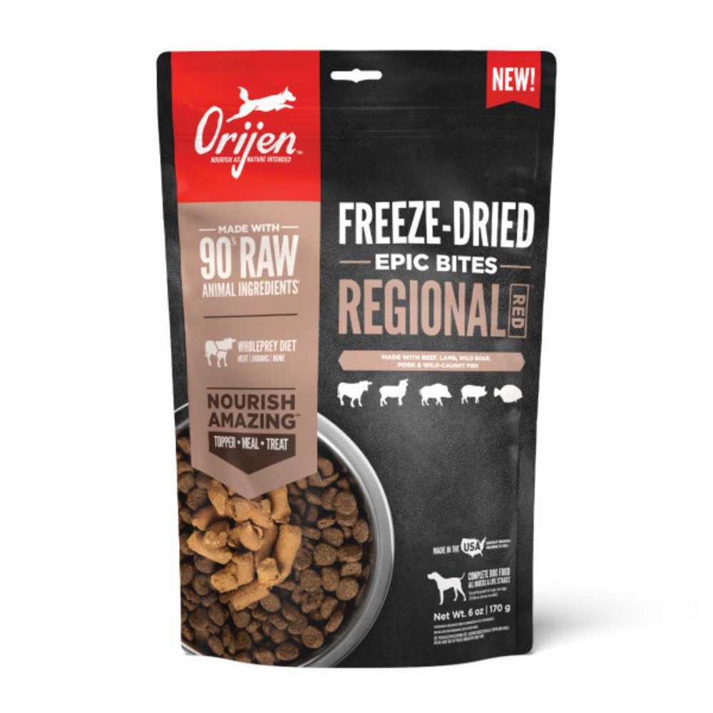 ORIJEN Regional Red Epic Bites Freeze Dried Dry Dog Food PetFlow