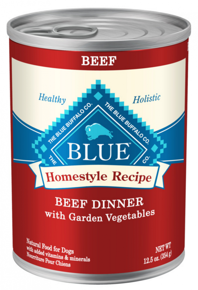 Blue Buffalo Homestyle Recipe Adult Beef Dinner with Garden