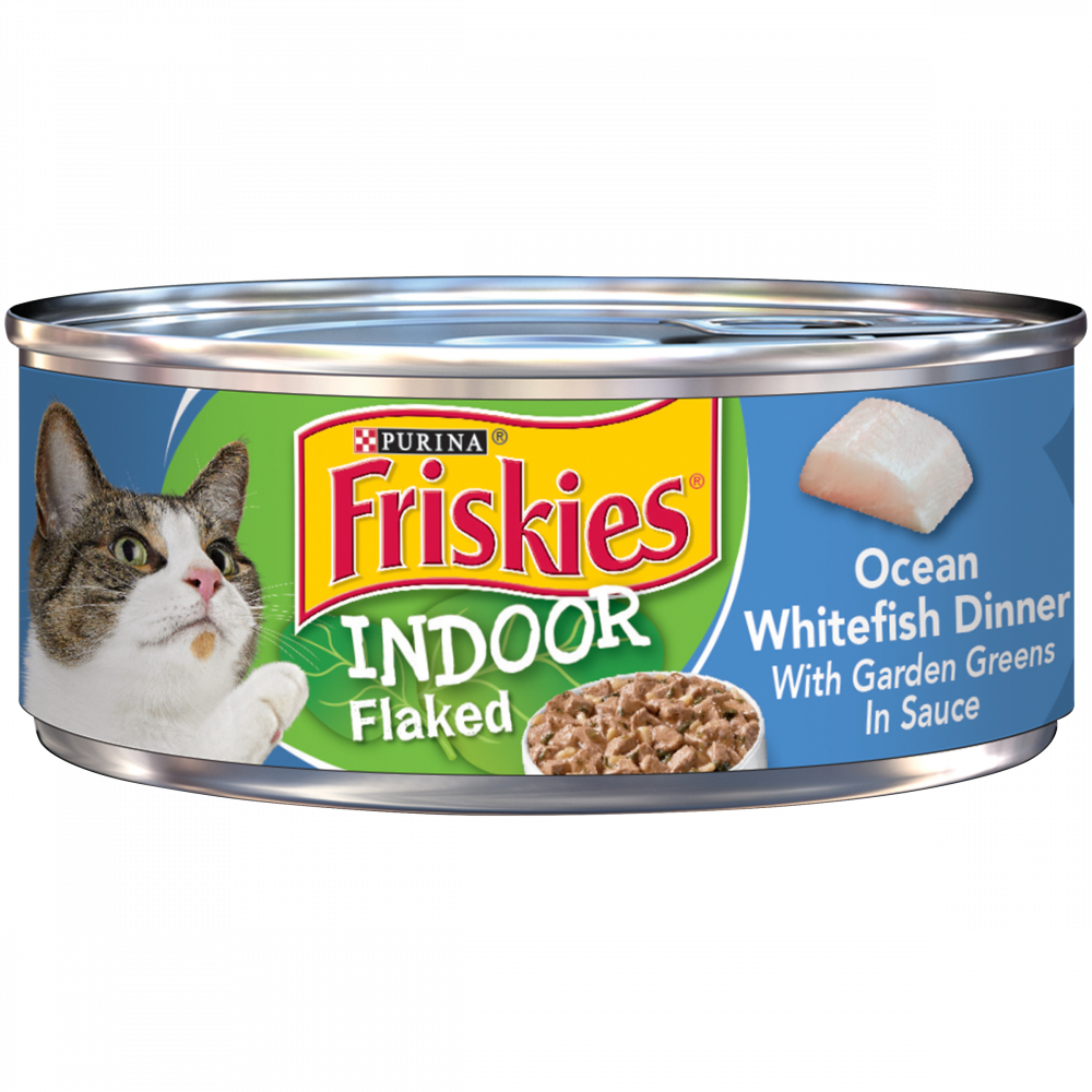 Friskies Selects Indoor Flaked Ocean Whitefish Canned Cat Food