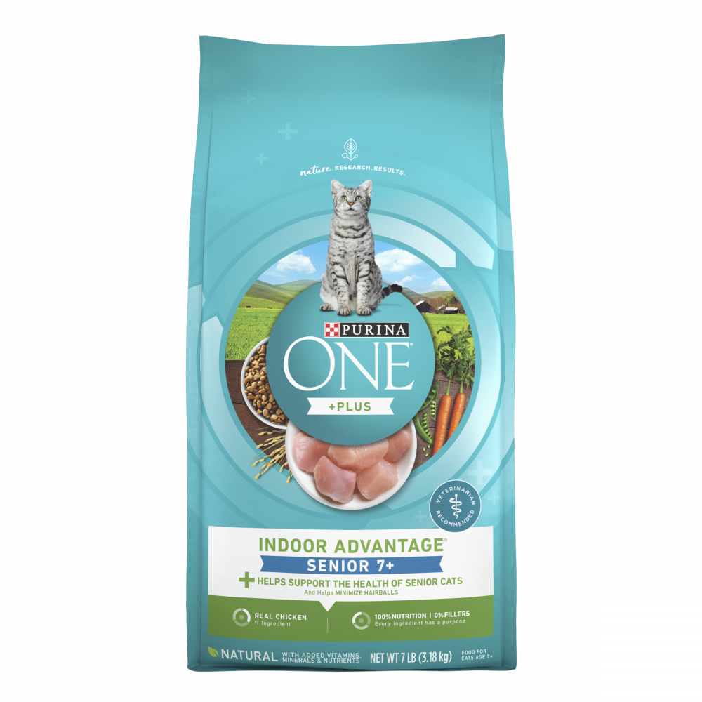 Purina ONE Vibrant Maturity 7+ Senior Formula Dry Cat Food | PetFlow