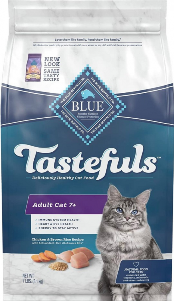 Blue Buffalo Tastefuls Adult Cat 7 Chicken Brown Rice Recipe