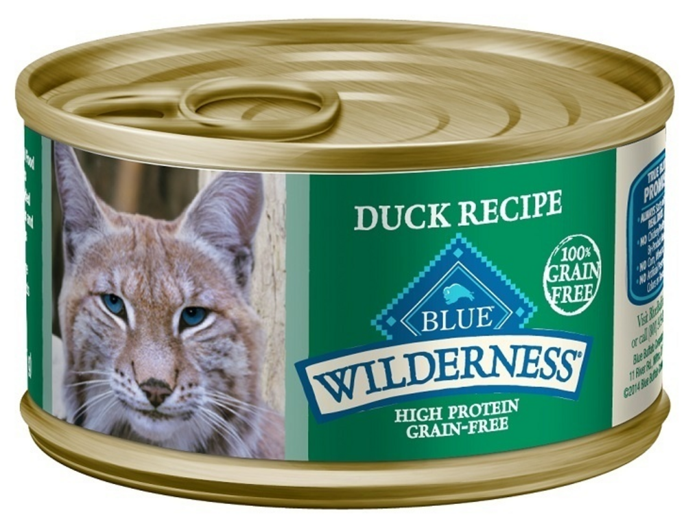 Blue Buffalo Wilderness High Protein Grain Free Adult Duck Recipe Canned Cat Food