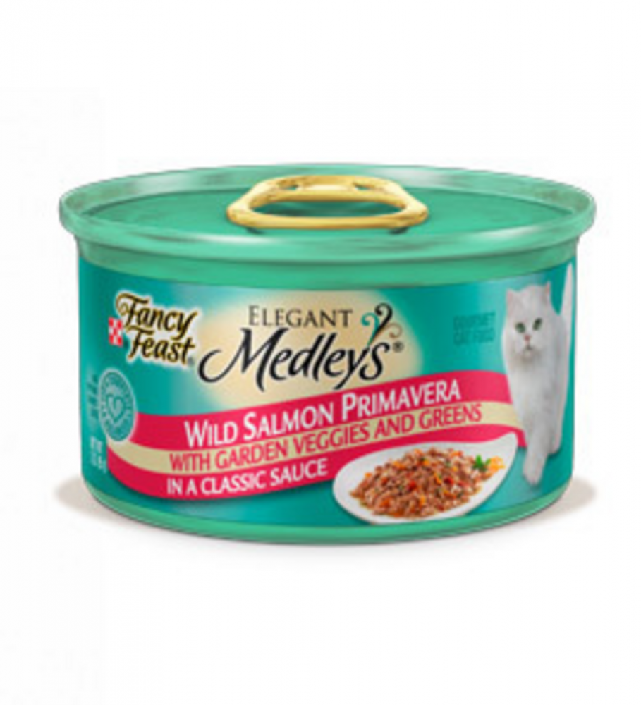 Fancy Feast Elegant Medleys Salmon Primavera Canned Cat Food PetFlow