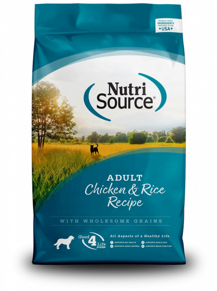 NutriSource Adult Chicken Rice Dog Food 26 lbs