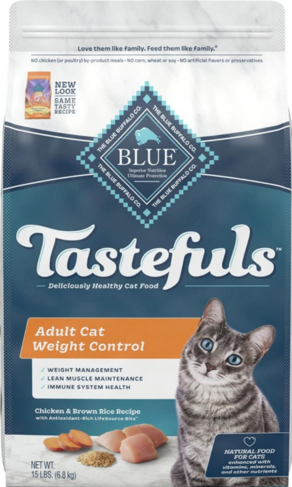 Blue Buffalo Tastefuls Adult Cat Weight Control Chicken Brown