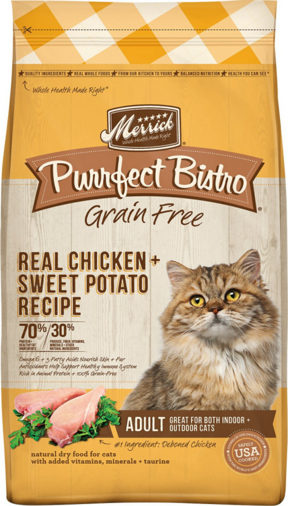 Merrick Purrfect Bistro Grain Free Real Chicken Sweet Potato