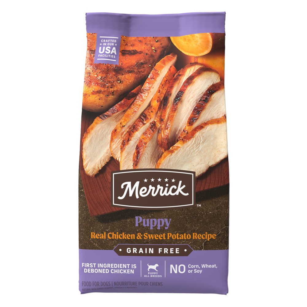 Merrick Dry Puppy Food Real Chicken Sweet Potato Grain Free Dog