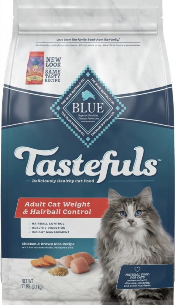 Blue Buffalo Tastefuls Adult Cat Weight Hairball Control Chicken